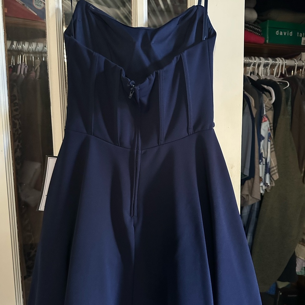 Navy Mini Dress - Picture 2 of 3